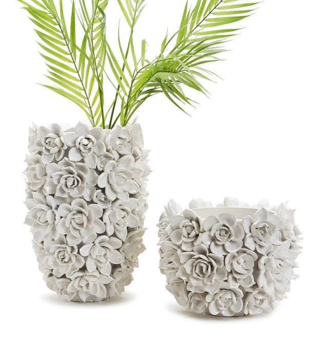 white succulent vase Succulents White Planter/Vase